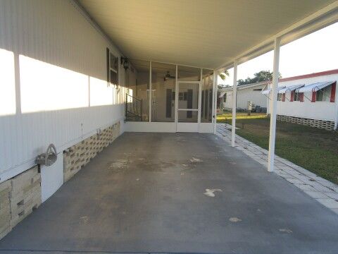 2 vehicle long, covered carport 